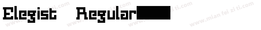 Elegist Regular字体转换